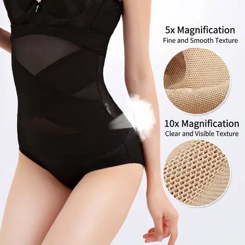 Women Postpartum Recovery Shapewear Mesh Breathable Belly Band Seamless Waist Cincher Slimming Girdle Everyday Underwear