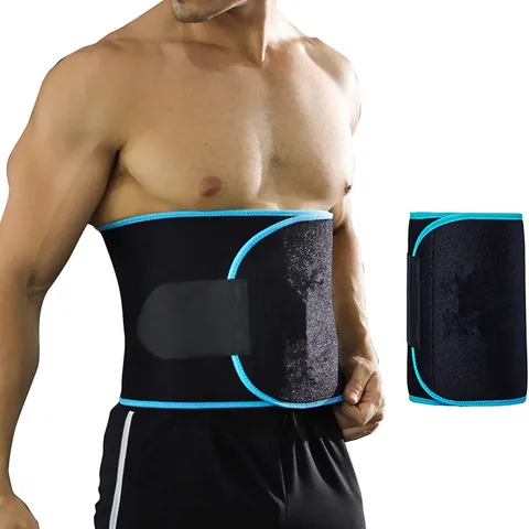 Ceinture de Sudation en Néoprène pour Femmes Hommes Favorisant la Transpiration Fitness Modelage Abdominal Ajustable