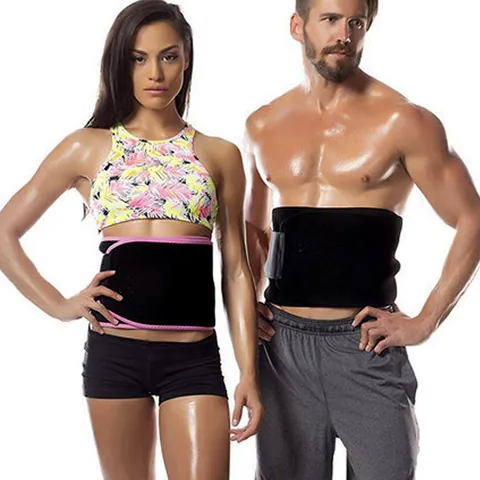 Ceinture de Sudation en Néoprène pour Femmes Hommes Favorisant la Transpiration Fitness Modelage Abdominal Ajustable
