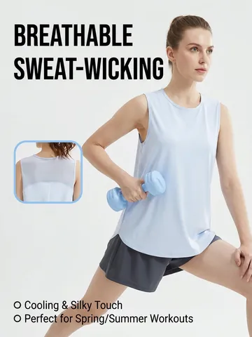 Damen Locker Yoga Set Netz Spleißen Ärmellos Sport Weste Und Laufshorts Atmungsaktiv Schnell Trocknend Workout Top And Bottom