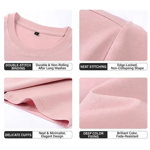 Men's Premium Mercerized Cotton T-Shirt Antibacterial Solid Color Round Neck Short Sleeve Top For Summer Business Casual