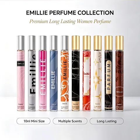 Emillie Tragbares Glasrohr Spray Parfüm Für Frauen Langanhaltender Blumiger Fruchtiger Duft Kleine Reise Größe EDP Duft