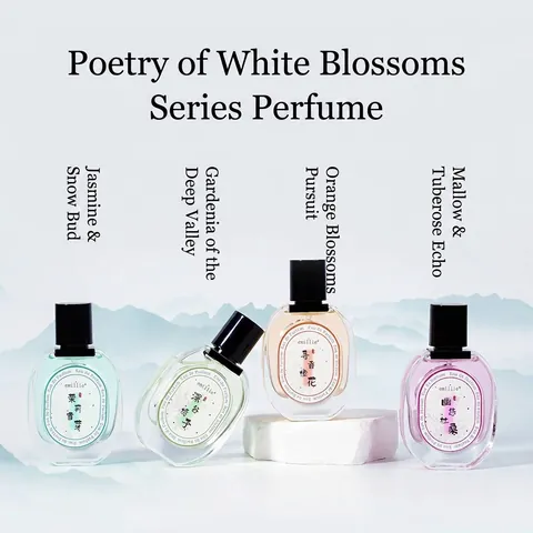 Emillie Weiße Blumen Serie Parfüm Langanhaltender Floral Fruchtiger Duft Eau De Parfum Für Damen Eleganter Glasflakon Duft