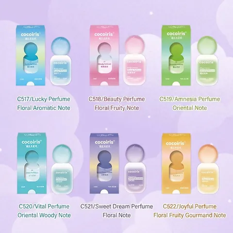 Long Lasting Women Fragrance Portable Glass Frosted Bottle Floral Fruity Oriental Woody Note Travel Size Magic Perfume For Dating Daily Use