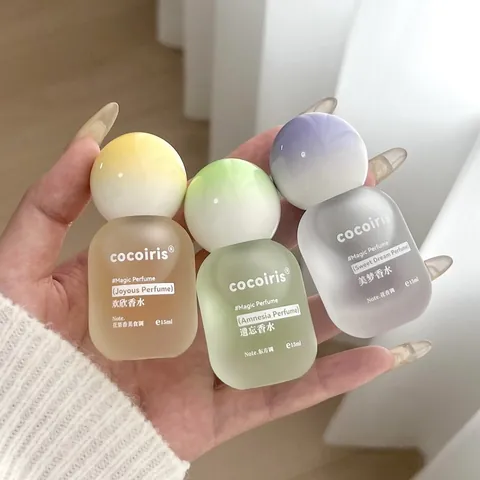 Profumo Floreale Fruttato da Donna Fragranza a Lunga Durata Mini Bottiglia in Vetro Smerigliato Portatile Profumo Elegante per Regalo
