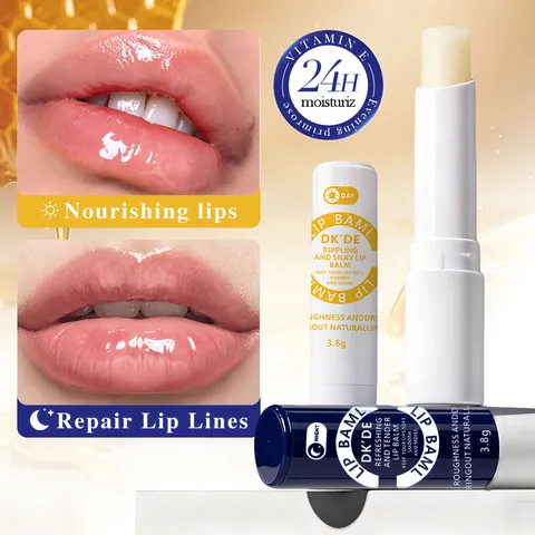 Bálsamo Labial de Doble Uso Día y Noche Hidratante Para Atenuar Líneas de Labios Reparador Labios Agrietados y Secos