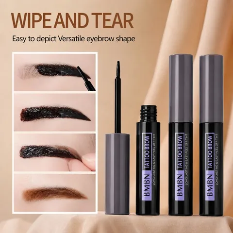 BMBN Peel-off Eyebrow Tint Gel Long Lasting Waterproof Tattoo Brow Tint For Women Natural Wild Eyebrow Makeup Brow Gel