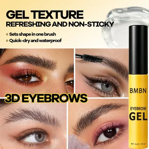 BMBN 3D Sculpting Eyebrow Gel Long Lasting Clear Brow Setting Wax Waterproof Transparent Brow Lamination Gel For Eye Makeup