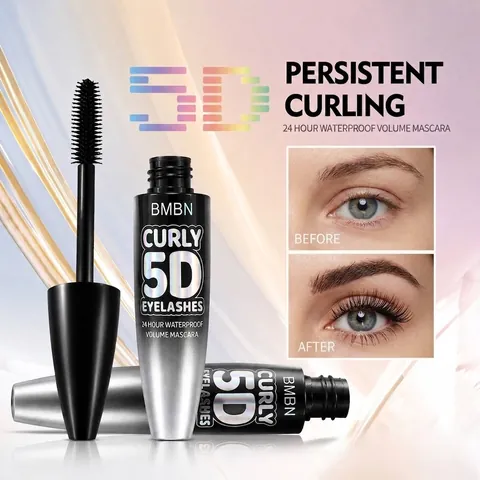 BMBN Volumizing Mascara Waterproof Sweatproof Long Lasting Curly 5D Lengthening Black Eye Makeup For Women Professional Beauty
