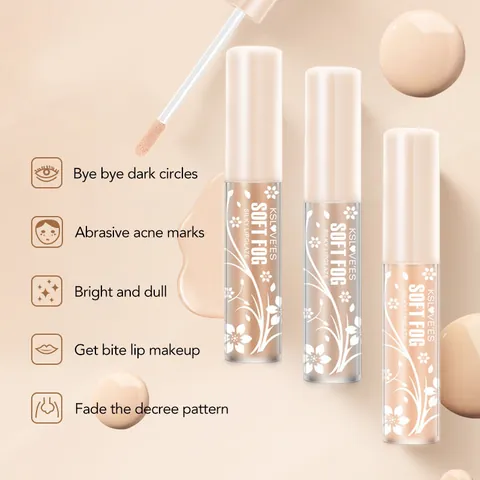 Waterproof Long Lasting Liquid Concealer Contour Highlighting Face Makeup For Dark Circles Acne Marks Moisturizing For Women