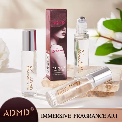Portable Rollerball Perfume For Women Men Long Lasting Refreshing Fragrance Travel Size Glass Bottle Body Deodorant