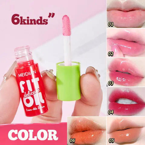MEIDIAN Mirror Glossy Lip Glaze Set 6 Colors Long Lasting Non-Sticky Moisturizing Creamy Texture Lip Gloss Set For Women