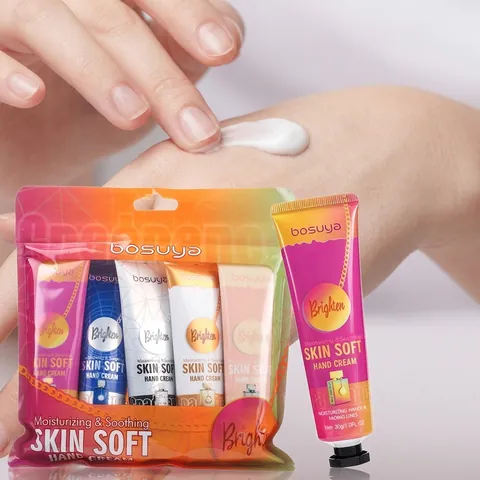 Bosuya Set de Crema de Manos Perfumada Hidratante Anti-Grietas Loción Para Manos Con Escualano Para Mujer Cuidado Diario De La Piel