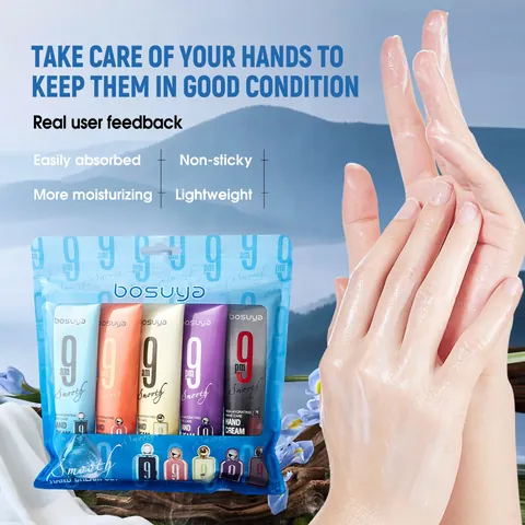 Bosuya Fragrance Hand Cream Collection Moisturizing Hydrating Smoothing Hand Skin Care For Unisex Dry Rough Skin Repair Tubes