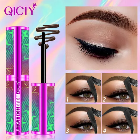 QICIY Tattoo Brow Peel-Off Eyebrow Gel Waterproof Long Lasting Tint Eyebrow Cream For Natural Defined Brows Makeup