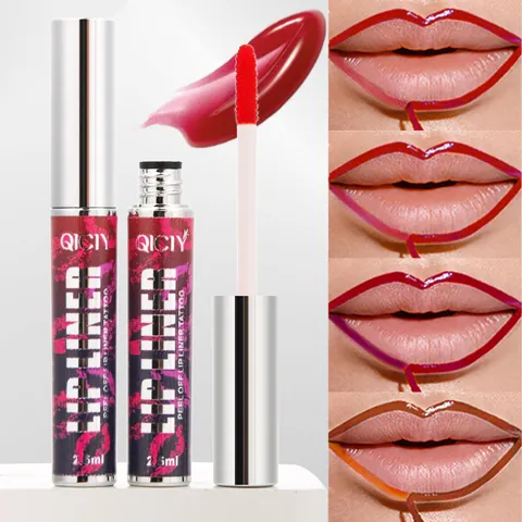 QICIY Peel Off Lip Liner Tattoo Αδιάβροχο Μεγάλης Διάρκειας Αποσπώμενο Περίγραμμα Χειλιών Μακιγιάζ Lip Gloss για Γυναίκες Επαγγελματικό Περίγραμμα Χειλιών