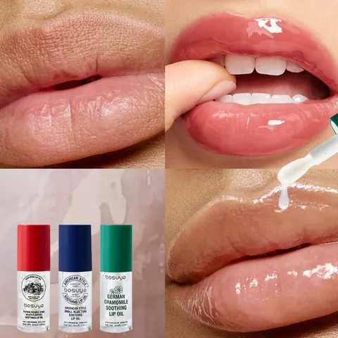 Aceite Labial Hidratante bosuya Esencia Reparadora de Líneas Labiales y Cuidado de Labios Secos Brillo Alisador