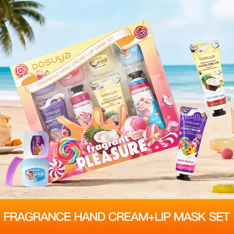 Bosuya Hydraterende Handcrème En Lipmasker Kit Voor Droge Huid Voedende Huidverzorging Collectie