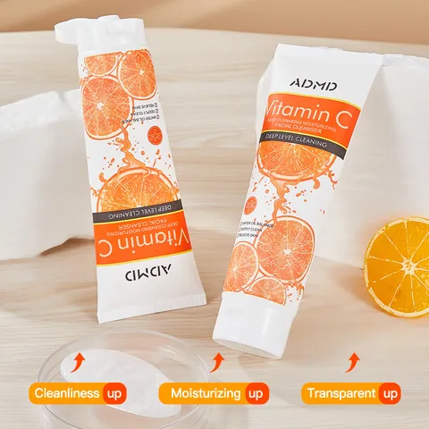 Limpiador Facial ADMD con Vitamina C Limpieza Profunda Hidratante Control de Grasa Refrescante para Todo Tipo de Piel