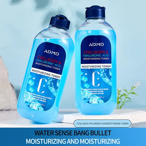 ADMD Collagen Hyaluronic Acid Moisturizing Toner Face Skin Care Deep Hydration Brightening Nourishing Water For All Skin Types