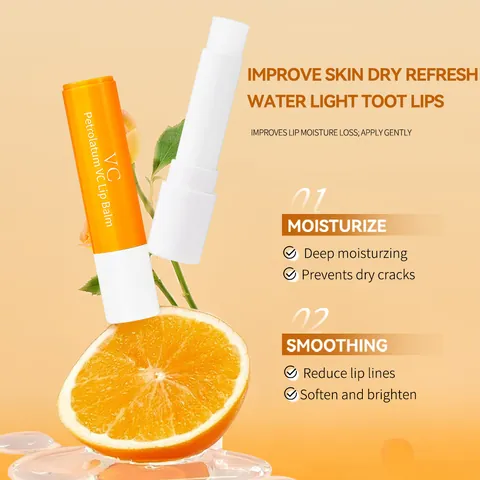 FORMBO Bálsamo Labial de Petrolato VC Hidratante Suavizante de Líneas de Labios Iluminador Vitamina C Cuidado Labial Nutritivo
