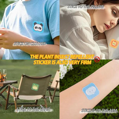 FORMBO Cartoon Dieren Muggenwerende Pleisters Plantaardige Etherische Olie Buiten Zomer Reis Muggenstickers Voor Kinderen Volwassenen