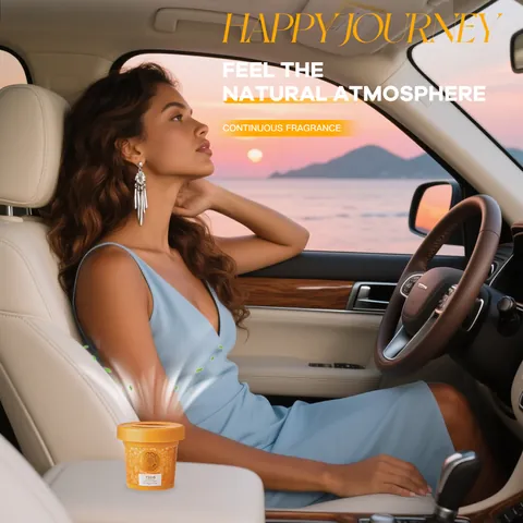 FORMBO Gel Désodorisant pour Voiture Parfum Longue Durée Éliminateur d'Odeurs Forme Coupe de Crème Glacée Aromathérapie pour Maison