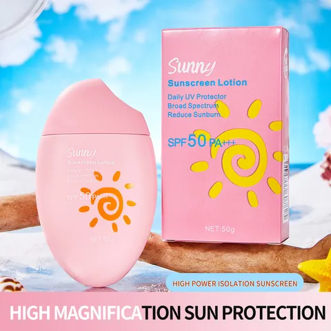 Sunny Αντηλιακή Λοσιόν SPF 50 PA+++ Ευρέος Φάσματος Αδιάβροχη Ενυδατική για Πρόσωπο και Σώμα Προστασία UV
