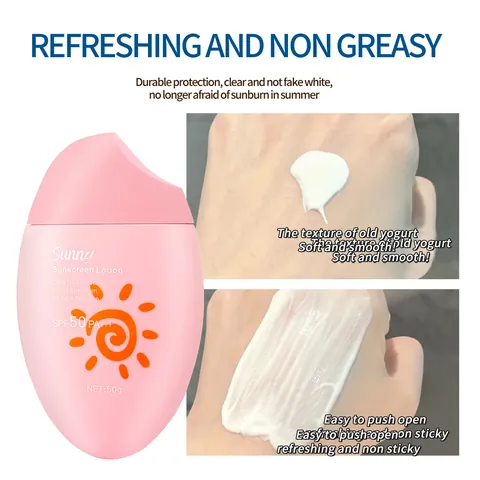 Sunny Αντηλιακή Λοσιόν SPF 50 PA+++ Ευρέος Φάσματος Αδιάβροχη Ενυδατική για Πρόσωπο και Σώμα Προστασία UV