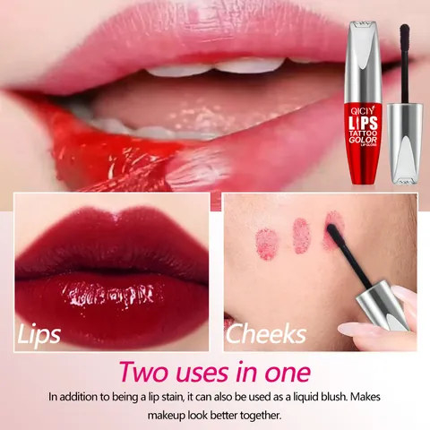QICIY Peel-off Lip Gloss 4 Colors Moisturizing Long Lasting Matte Waterproof Lip Tattoo Tear-off Lip Stain For Women Beauty