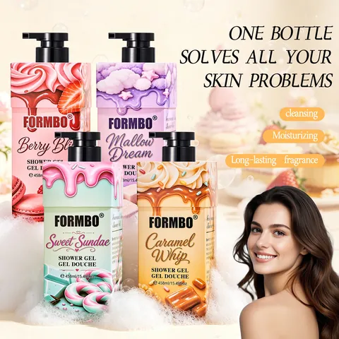 FORMBO Candy Style Perfume Shower Gel Gentle Cleansing Long-lasting Fragrance Refreshing Body Wash For Unisex Bathroom 458ml