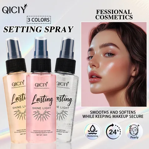 QICIY Setting Spray Waterproof Long Lasting Matte Hydrating Makeup Fixer Face Fine Mist Finishing Spray Professional Cosmetics