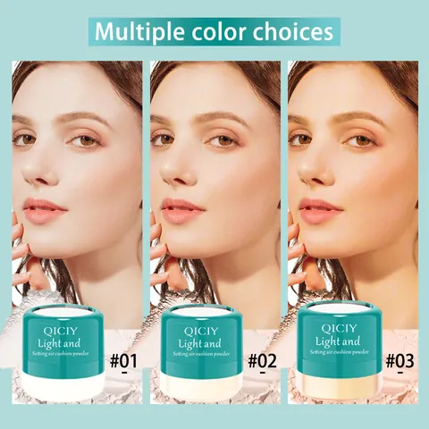 QICIY Pilzkopf Loses Puder Wasserdicht Langanhaltend Ölkontrolle Natürlich Luftkissen Gesicht Fixierpuder Für Damen Make-up