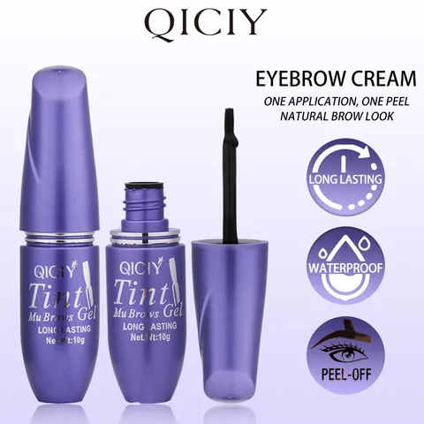 Waterproof Peel Off Eyebrow Tint Gel Long Lasting Natural Brow Tinting Makeup Gel For Women Smudge Proof Fast Drying