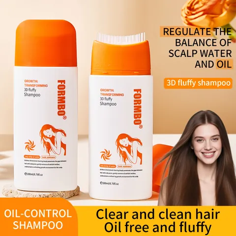 FORMBO 3D Fluffy Shampoo Oliecontrole Diepe Reiniging Haarverzorging Met Massage-Applikator Verfrissende Geurige Shampoo Voor Alle Haar