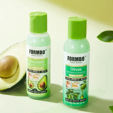 Formbo Gel Exfoliante con Ácido Hialurónico Aguacate Oliva Blanqueador Nutritivo Cuerpo Gel Limpiador Reparación de la Piel Eliminador de Piel Muerta