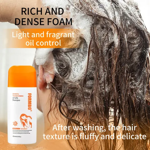 FORMBO 3D Fluffy Shampoo Oliecontrole Diepe Reiniging Haarverzorging Met Massage-Applikator Verfrissende Geurige Shampoo Voor Alle Haar