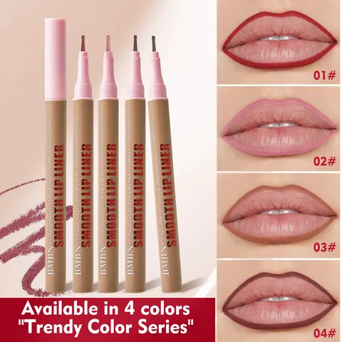 Long Lasting Waterproof Lip Liner Pen Smooth Precise Felt Tip Matte Lip Sculpting Pencil Natural Contour Makeup Lip Liner