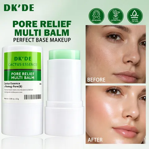 Bálsamo Multiusos de Esencia de Cactus para Alivio de Poros Calmante Refrescante Hidratante Cuidado Facial