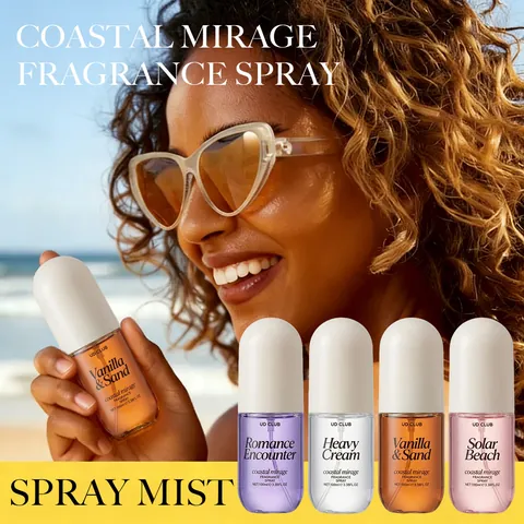 UD CLUB Profumo Spray Senza Alcool Coastal Mirage Nebbia Per Il Corpo A Lunga Durata Per Donna Fragranza Da Spiaggia