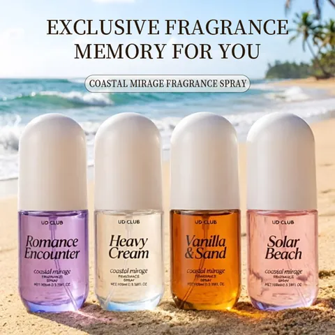 UD CLUB Profumo Spray Senza Alcool Coastal Mirage Nebbia Per Il Corpo A Lunga Durata Per Donna Fragranza Da Spiaggia