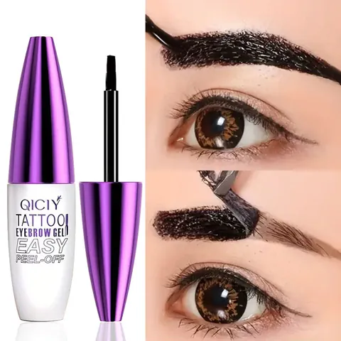 QICIY Peel-off Tattoo Eyebrow Gel Waterproof Long Lasting Eyebrow Tint Makeup Gel Natural Brow Makeup For Women Beauty Daily Use