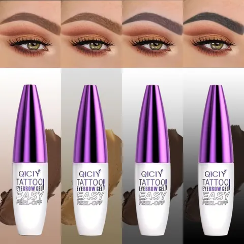 QICIY Peel-off Tattoo Eyebrow Gel Waterproof Long Lasting Eyebrow Tint Makeup Gel Natural Brow Makeup For Women Beauty Daily Use