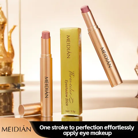 Gradient Eyeshadow Stick Pearlescent Shimmer Four Color Makeup Eye Shadow Pen Beginner Friendly Waterproof Smudge Proof Cosmetic
