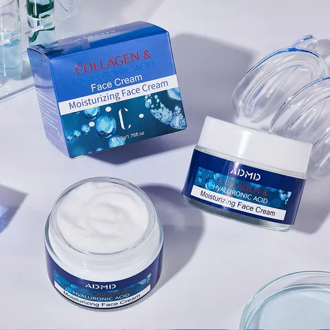 ADMD Collagen Hyaluronic Acid Moisturizing Face Cream Brightening Hydrating Repairing Anti-Aging Daily Skin Care For Universal
