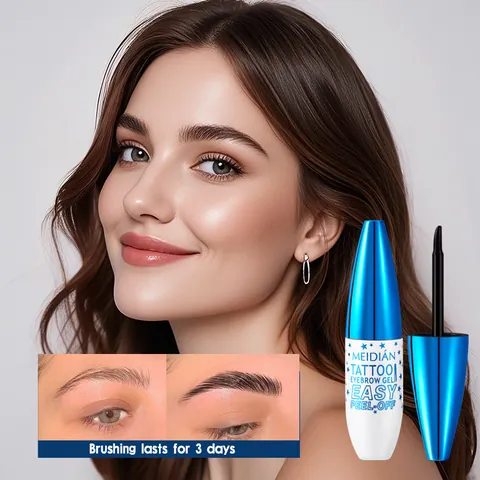 Waterproof Peel-off Tattoo Eyebrow Gel Long Lasting Sweat-proof Natural Coloring Brow Tint Makeup For Women