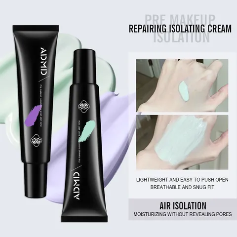 ADMD Color Correcting Isolation Cream Makeup Primer Moisturizing BB Cream Pore Invisible Long Lasting Brightening Concealer Base For Women
