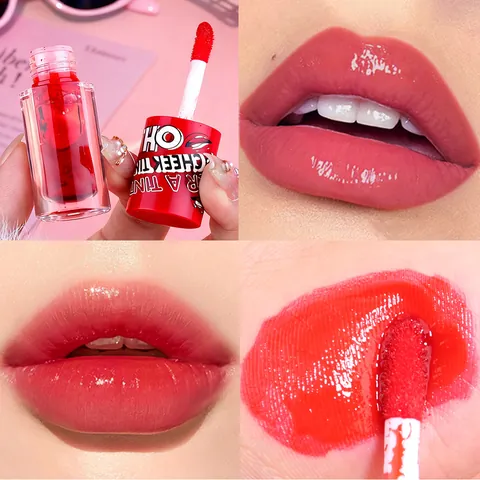 QICIY Multicolor Lip Glaze Set Waterproof Long Lasting Non Stick Cup Mirror Lip Tint Jelly Gel For Women Makeup Set