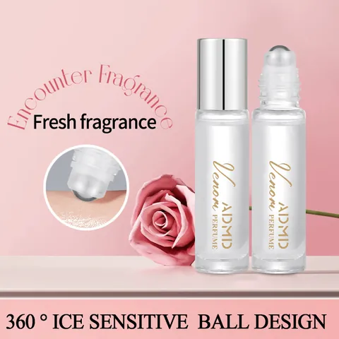 Portable Rollerball Perfume For Women Men Long Lasting Refreshing Fragrance Travel Size Glass Bottle Body Deodorant