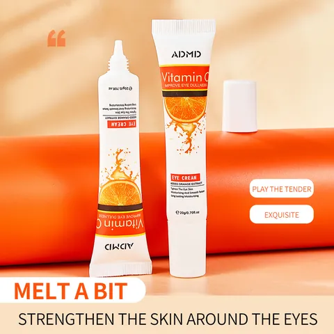 ADMD Vitamin C Rejuvenating Eye Cream Moisturizing Hydrating Brightening Eye Cream Fading Fine Lines Dullness Dark Eye